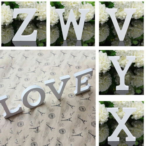 Freestanding A-z & Wood Wooden Letter Wedding Home Party Diy Alphabet Decoration